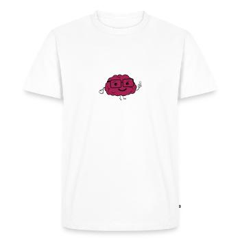 smart brain - Men's Premium Organic T-Shirt - white - Front - Nico (187cm)