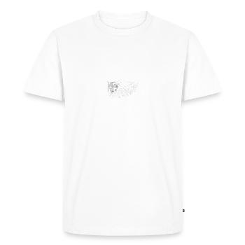 Ellie Tattoo The last of - T-shirt Premium bio Homme - blanc - Devant - Nico (187cm)