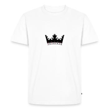 couronne - T-shirt Premium bio Homme - blanc - Devant - Nico (187cm)