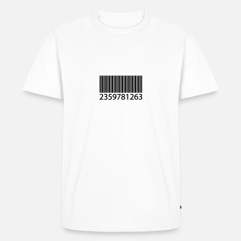 EAN code barcode - Männer Premium Bio T-Shirt - undefined