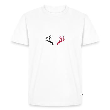 bois 2 - T-shirt Premium bio Homme - blanc - Devant - Nico (187cm)