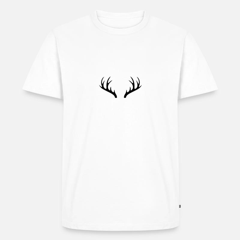geweih - Männer Premium Bio T-Shirt - undefined