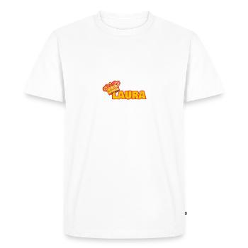 Crown for Laura - Men's Premium Organic T-Shirt - white - Front - Nico (187cm)