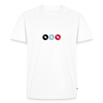 enregistrements 02 - T-shirt Premium bio Homme - blanc - Devant - Nico (187cm)