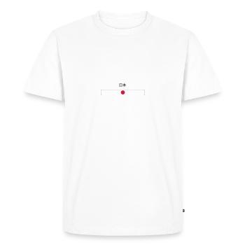 Japon - T-shirt Premium bio Homme - blanc - Devant - Nico (187cm)