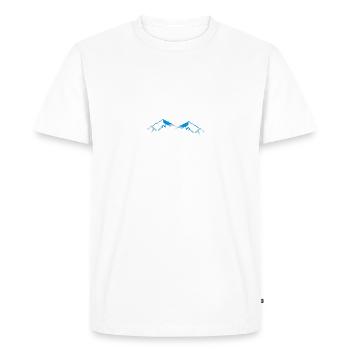 Monts - T-shirt Premium bio Homme - blanc - Devant - Nico (187cm)