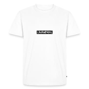 légendaire - T-shirt Premium bio Homme - blanc - Devant - Nico (187cm)