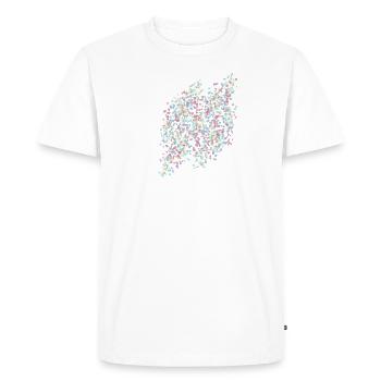 confetti,colorful,dots,abstract - Men's Premium Organic T-Shirt - white - Front - Nico (187cm)
