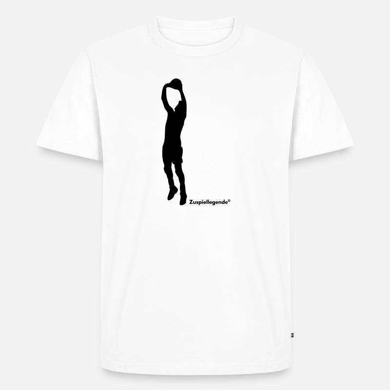 Zuspiellegende - Männer Premium Bio T-Shirt - Weiß