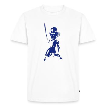 Kendo - T-shirt Premium bio Homme - blanc - Devant - Nico (187cm)