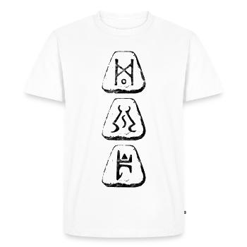 Enigma pour les joueurs - T-shirt Premium bio Homme - blanc - Devant - Nico (187cm)