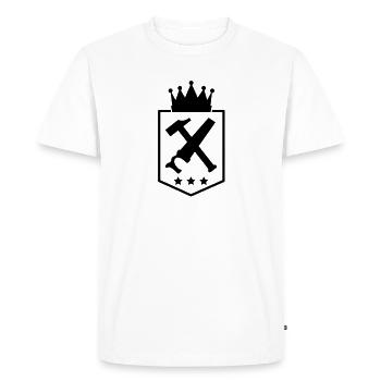 handwerker___f1 - T-shirt Premium bio Homme - blanc - Devant - Nico (187cm)