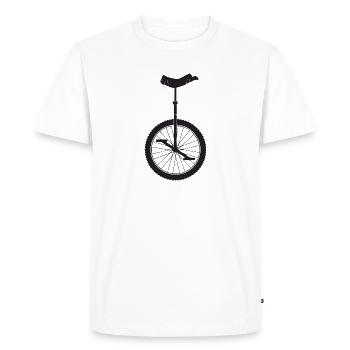 Monocycle monocycle vélo enfants filles rétro - T-shirt Premium bio Homme - blanc - Devant - Nico (187cm)