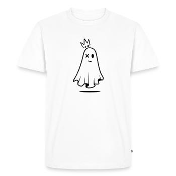 avec couronne - T-shirt Premium bio Homme - blanc - Devant - Nico (187cm)