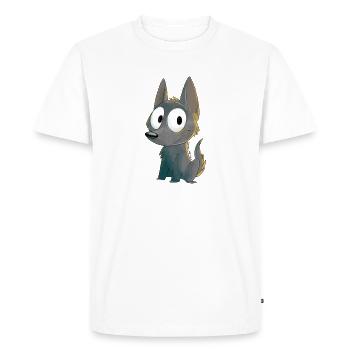 Kelpie fawn - T-shirt Premium bio Homme - blanc - Devant - Nico (187cm)