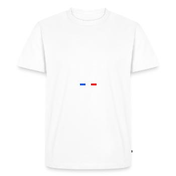 Life in LOIR-ET-CHER 41 Le Cœur Val de Loire - T-shirt Premium bio Homme - blanc - Devant - Nico (187cm)
