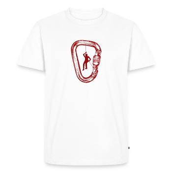 alpiniste - T-shirt Premium bio Homme - blanc - Devant - Nico (187cm)