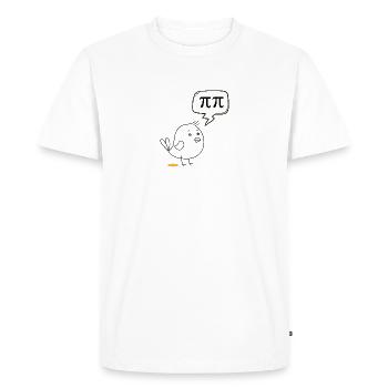 Pi - Men's Premium Organic T-Shirt - white - Front - Nico (187cm)