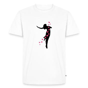 danseuse2 - T-shirt Premium bio Homme - blanc - Devant - Nico (187cm)