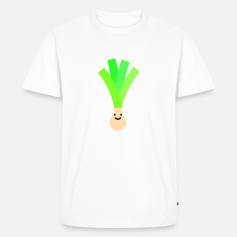 Der Lauch - Männer Premium Bio T-Shirt - Weiß