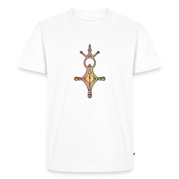 La croix du sud - T-shirt Premium bio Homme - blanc - Devant - Nico (187cm)