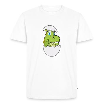 baby croc - Men's Premium Organic T-Shirt - white - Front - Nico (187cm)