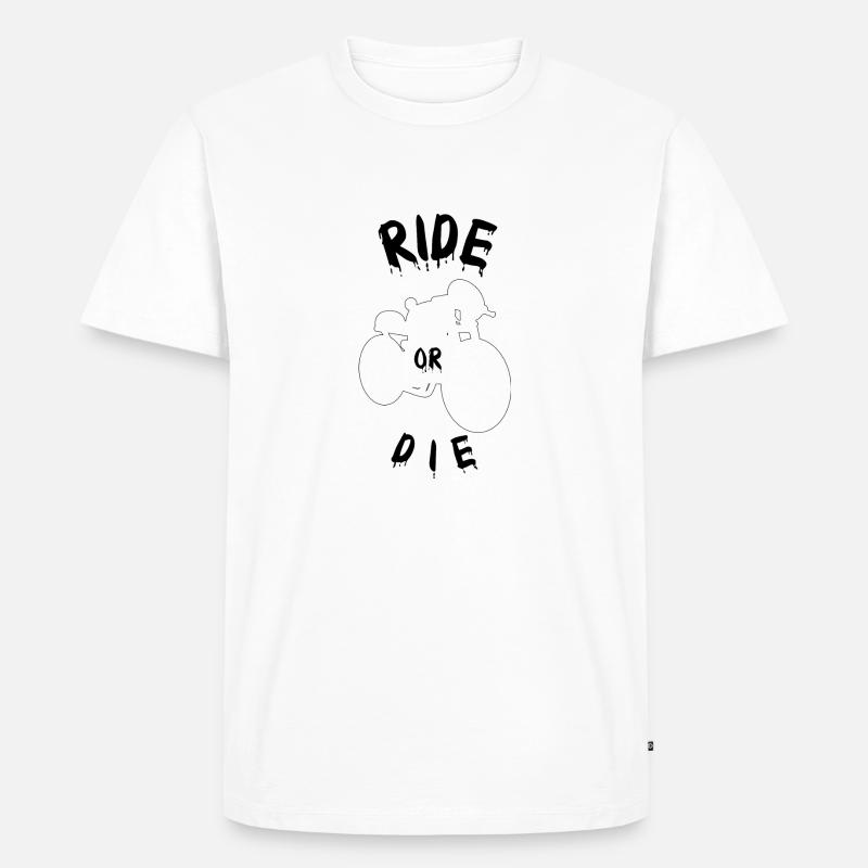 Reiten oder sterben - Männer Premium Bio T-Shirt - Weiß