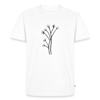 herbes simples - T-shirt Premium bio Homme - blanc - Devant - Nico (187cm)