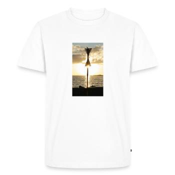 océan - T-shirt Premium bio Homme - blanc - Devant - Nico (187cm)