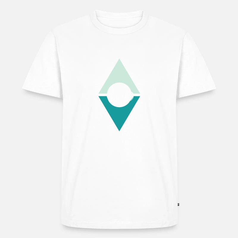 Bart Sir Schnurrbart - Männer Premium Bio T-Shirt - Weiß
