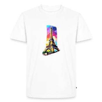 Eiffel tower #6 - T-shirt Premium bio Homme - blanc - Devant - Nico (187cm)