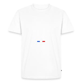 Life is better in ORNE Number 61 Normandy - Men's Premium Organic T-Shirt - white - Front - Nico (187cm)