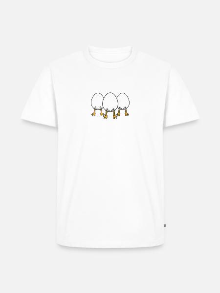 Chick In Egg Crew - Men's Premium Organic T-Shirt - white