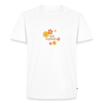 Profitez du capitalisme - T-shirt Premium bio Homme - blanc - Devant - Nico (187cm)