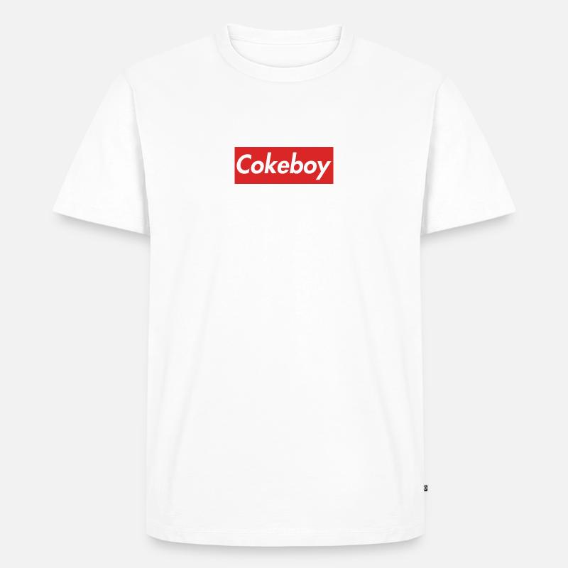 Cokeboy - Männer Premium Bio T-Shirt - Weiß