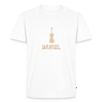 Daniel en alto - T-shirt Premium bio Homme - blanc - Devant - Nico (187cm)