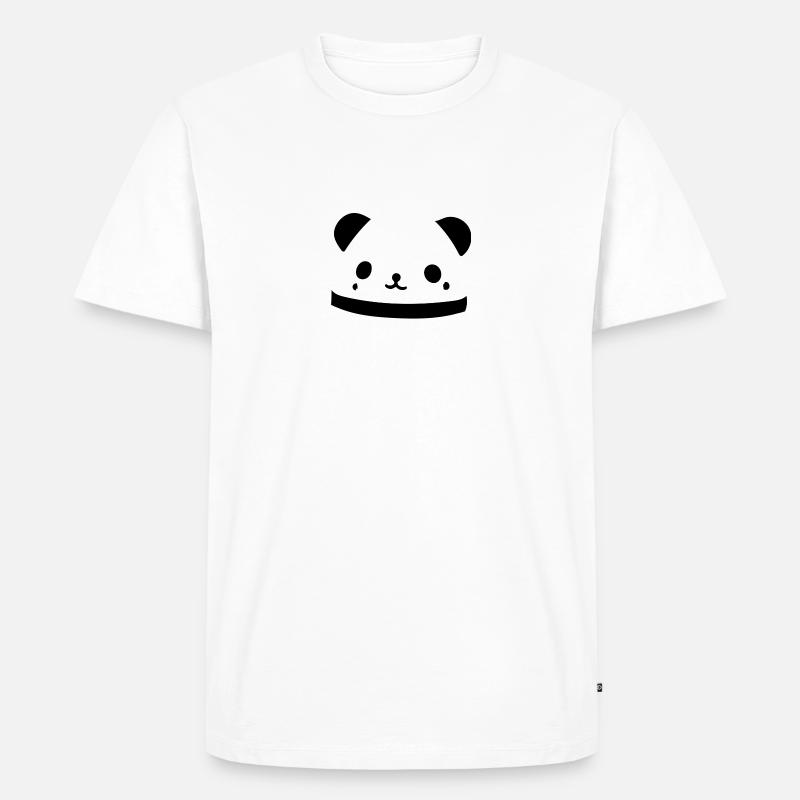 Panda - Männer Premium Bio T-Shirt - Weiß