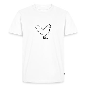 conception de poulet - T-shirt Premium bio Homme - blanc - Devant - Nico (187cm)