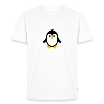 Manchot - T-shirt Premium bio Homme - blanc - Devant - Nico (187cm)
