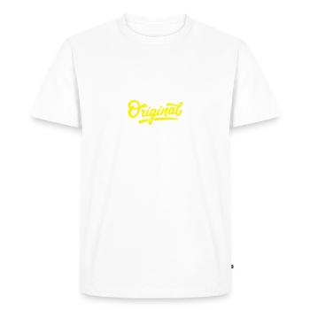 Original de style classique - S 5084 - T-shirt Premium bio Homme - blanc - Devant - Nico (187cm)