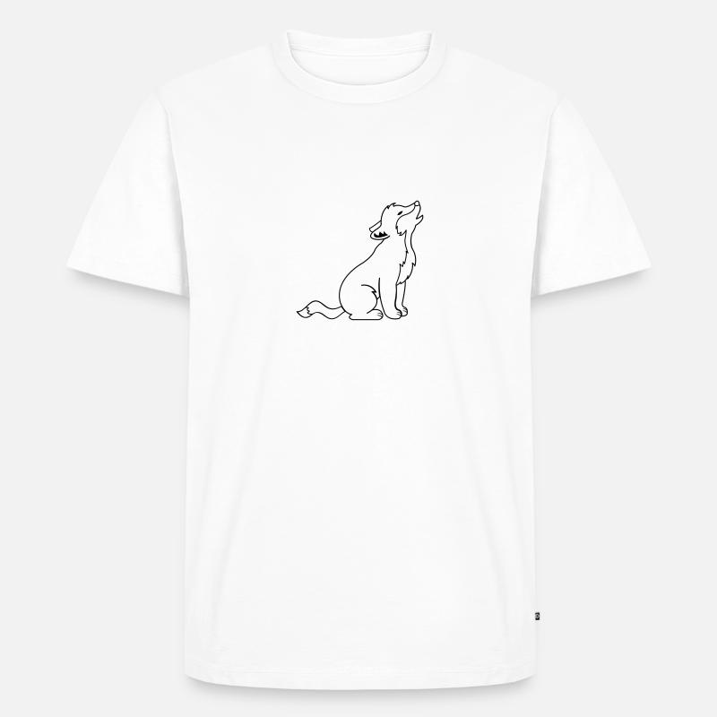 wolf comic - Männer Premium Bio T-Shirt - undefined