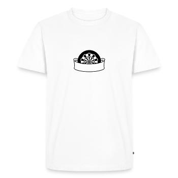 Darts Board Banner - T-shirt Premium bio Homme - blanc - Devant - Nico (187cm)