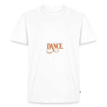 dance - Men's Premium Organic T-Shirt - white - Front - Nico (187cm)