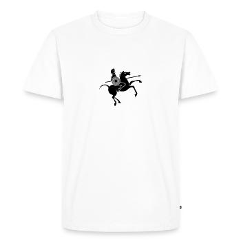Sparta reiter - T-shirt Premium bio Homme - blanc - Devant - Nico (187cm)