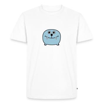monstre - T-shirt Premium bio Homme - blanc - Devant - Nico (187cm)