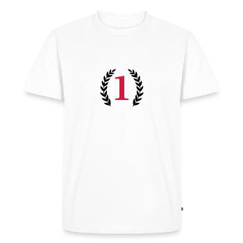 1 - T-shirt Premium bio Homme - blanc - Devant - Nico (187cm)