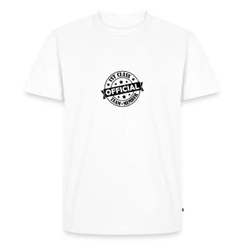 official team member 01 - Men's Premium Organic T-Shirt - white - Front - Nico (187cm)