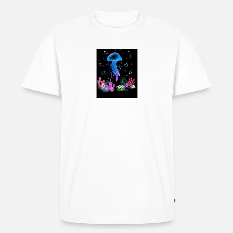 blaue yelli - Männer Premium Bio T-Shirt - Weiß