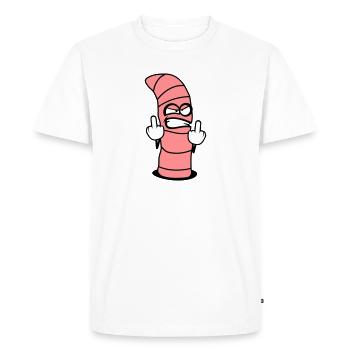 Conception de ver maléfique - T-shirt Premium bio Homme - blanc - Devant - Nico (187cm)