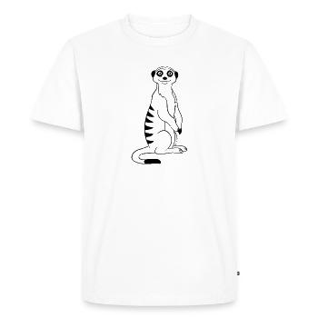 Suricate - T-shirt Premium bio Homme - blanc - Devant - Nico (187cm)